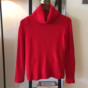 Lovely, warm J Crew red sweater